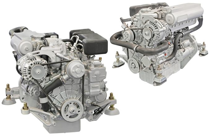 engine under the white background