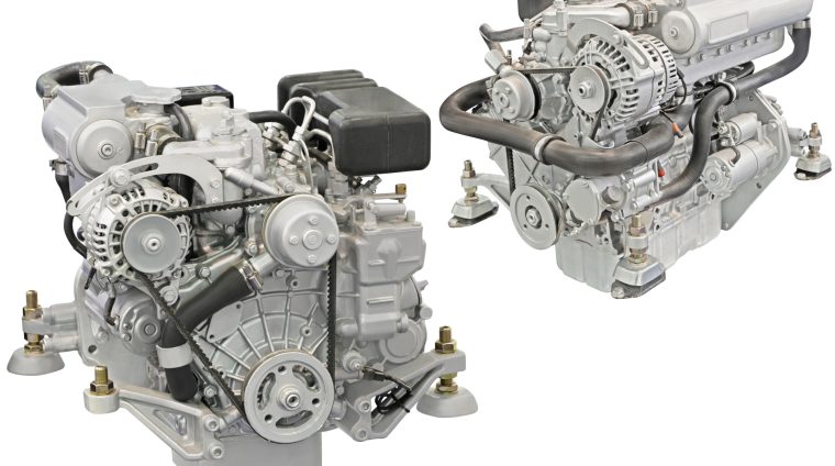 engine engine under the white background